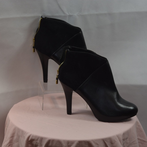 Me Too Leather/Suede Stiletto Booties SZ 9.5 NWOT - Picture 4 of 10